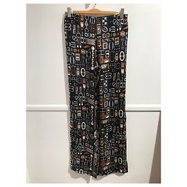 Hermès Hermes Hose schwarz T.36
