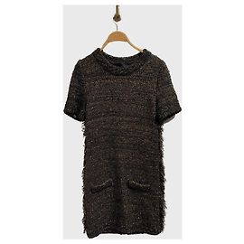 Fendi Tweed-Kleid T.36