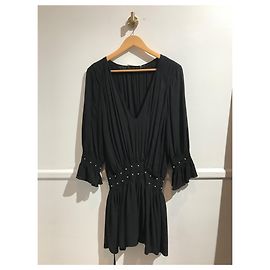 Autre Marque Saint Laurent Kleid schwarz T.34