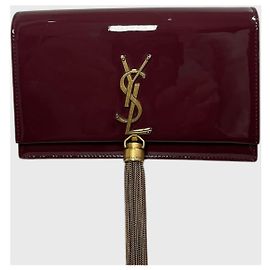 Autre Marque Saint Laurent Kate Tassel Tasche bordeaux