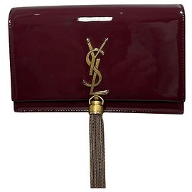 Autre Marque Saint Laurent Kate Tassel Tasche bordeaux