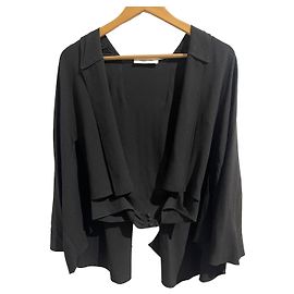 Chloé Black Viscose Coat Style Top Size 36