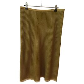 Falda plisada J.Crew lurex dorada Talla M