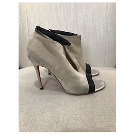 Stivali Christian Louboutin grigi T.37,5