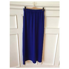 Falda larga azul Parosh con abertura XS