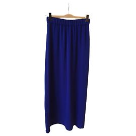 Parosh Langer blauer Rock mit Schlitz XS