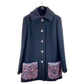 Chanel 22A Metiers d'Art Tweed Jacke Schwarz
