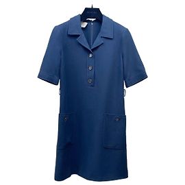Gucci Kleid Navy Viskose