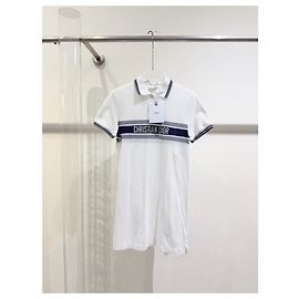 Autre Marque Dior Kleid aus Baumwolle mit Logo Print