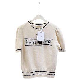 Autre Marque Top Dior Lucky Star em malha de algodão