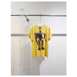 Top Louis Vuitton de algodão com estampa gráfica de robô