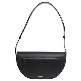 Borsa a tracolla Burberry Olympia in pelle nera