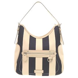 Borsa Hobo a tracolla singola Burberry Stripe