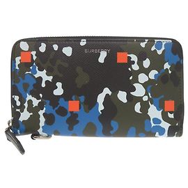Burberry Camouflage Pattern Leather Wallet