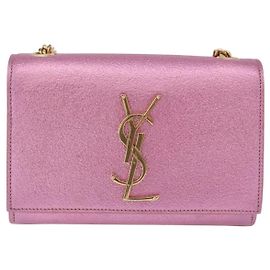 Autre Marque Saint Laurent Classic Monogram Metallic Leather Medium