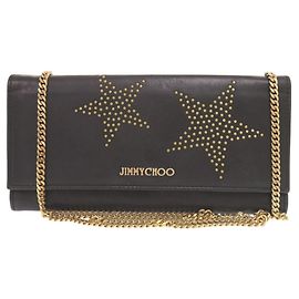 Borsa a tracolla Jimmy Choo Star Studded in pelle nera