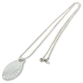 Autre Marque Pingente Longo Tiffany & Co. 925 Return to Tiffany com Placa Oval