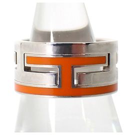 Hermès Anillo Hermes 925 Cage H Orange