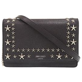 Borsa spalla portafoglio in pelle con borchie Palace Star di Jimmy Choo