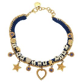 Dolce & Gabbana I am The Star Metal Blue Gold Choker