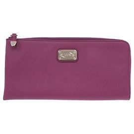 Tod's langes Portemonnaie aus violettem Leder