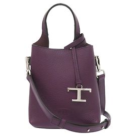 Tod's T-Timeless Micro Handtasche aus violettem Leder