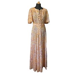 Autre Marque Vestido longo estampado Ted Lapidus