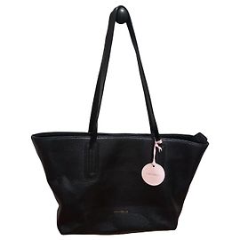 Autre Marque Coccinelle Dione Tote-Tasche aus schwarzem Leder