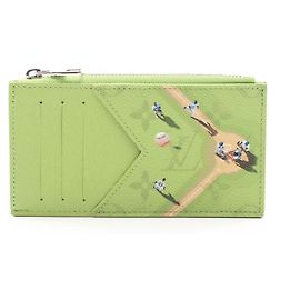 Tarjetero con monedero Louis Vuitton Green