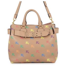 Saco Tote Burberry Emblem em Couro