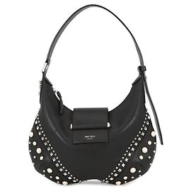 Borsa Hobo Small in pelle con perle finte Jimmy Choo Bar