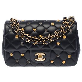 Bolsa CHANEL Timeless/Classique em Couro Preto - 103929