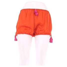 Autre Marque TORLOWEI Shorts aus Seide Orange