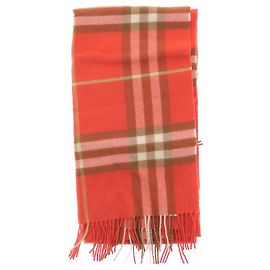 Bufanda Burberry de cachemira naranja