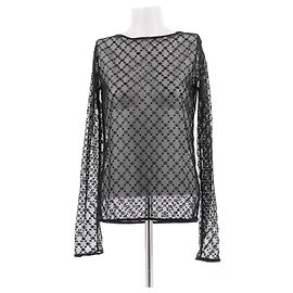 Top de encaje negro Gucci