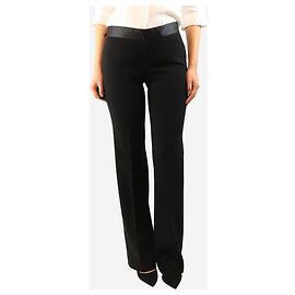 Ralph Lauren Hose mit Satin-Bund in Schwarz - size UK 12