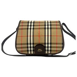 Borsa a tracolla Burberry Vintage Nova Check in tela e pelle