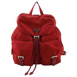Zaino Prada in nylon rosso