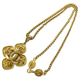 Chanel Vintage Coco Mark Motif Halskette