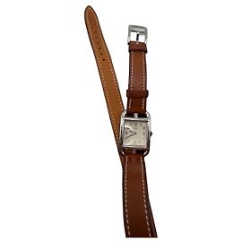 Hermès Cape Cod Armbanduhr aus Edelstahl