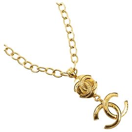 Collar Chanel Coco Mark chapado en oro