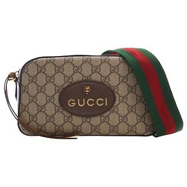 Gucci Beige GG Supreme Web Neo Vintage Crossbody