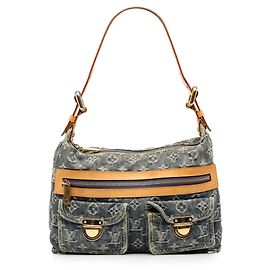 Louis Vuitton Blue Monogram Denim Baggy PM