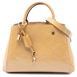 Louis Vuitton Beige Monogram Vernis Montaigne BB