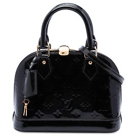 Louis Vuitton Black Monogram Vernis Alma BB