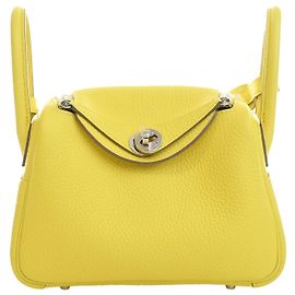 Hermès Mini Clemence Lindy 20 Jaune