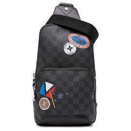 Louis Vuitton Black Damier Graphite LV League Avenue Sling