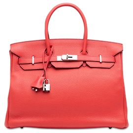 Hermès Red Clemence Birkin Retourne 35