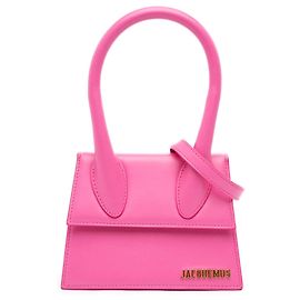 Jacquemus Le Chiquito Moyen em couro rosa