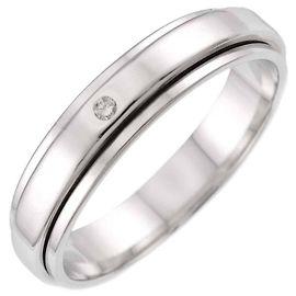 Anel Piaget Possession em Ouro Branco 18K